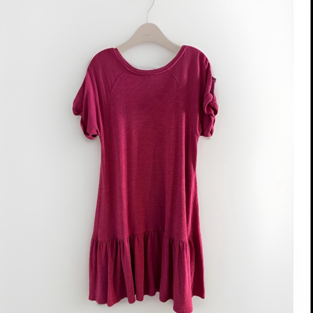 Anthropologie‎ Saturday Sunday Dress Womens Size MP Kathie Flounced Mini Ruffle - Picture 8 of 10